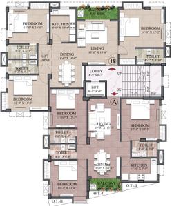 Project Image of 1115.0 - 1271.0 Sq.ft 3 BHK Apartment for buy in Noble Amar kunj