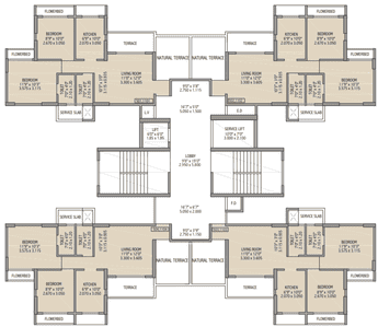 Project Image of 417.0 - 625.0 Sq.ft 2 BHK Apartment for buy in Bhumiraj Hills Tower 7