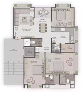 Project Image of 974.0 - 1962.0 Sq.ft 3 BHK Apartment for buy in Raajpearl Royal