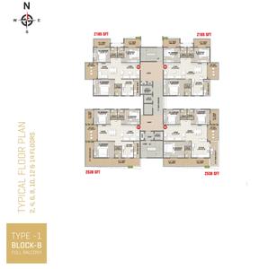 Project Image of 2035.0 - 2530.0 Sq.ft 3 BHK Apartment for buy in Svadha Mackennas