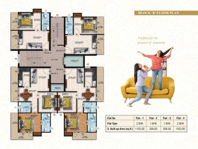 Project Image of 598.0 - 1718.0 Sq.ft 1 BHK Apartment for buy in Sai Baidhnath Residency