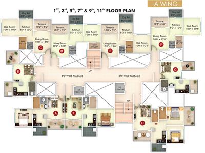Project Image of 298.0 - 751.0 Sq.ft 1 RK Apartment for buy in Regency Wing A And B