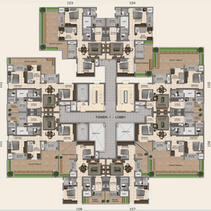 Project Image of 0.0 - 1106.0 Sq.ft 2.5 BHK Apartment for buy in Provident Capella