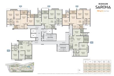 Project Image of 836.0 - 2023.0 Sq.ft 2 BHK Apartment for buy in Rohan Saroha