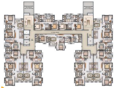 Project Image of 664.0 - 1120.0 Sq.ft 2 BHK Apartment for buy in Merlin Imperia