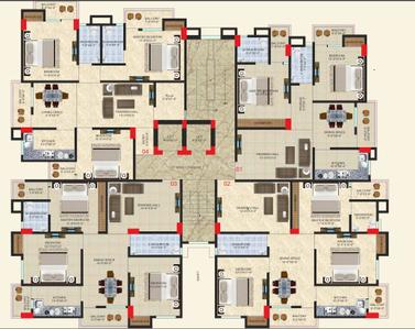Project Image of 648.71 - 799.37 Sq.ft 2 BHK Apartment for buy in MGR Constech Harshika Enclave