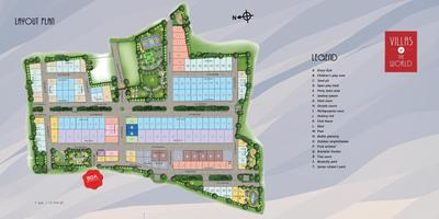 Project Image of 872.0 - 2680.0 Sq.ft Residential Plot Plot for buy in Mahaveer Villas Of The World Plots