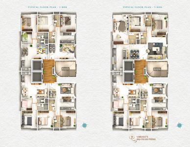 Project Image of 451.0 - 1039.0 Sq.ft 2 BHK Apartment for buy in 1891 Ekam Parkk