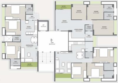 Project Image of 614.0 - 748.0 Sq.ft 2 BHK Apartment for buy in Aaryan Emerald