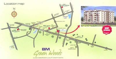 Project Image of 1218.0 - 1487.0 Sq.ft 2 BHK Apartment for buy in BM Green Woods