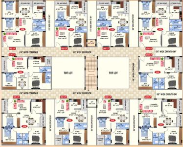 Project Image of 1030.0 - 1425.0 Sq.ft 2 BHK Apartment for buy in Sri Jagajjanani Green Fort