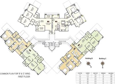 Project Image of 1138.0 - 1553.0 Sq.ft 2 BHK Apartment for buy in Trimurti Wateridge