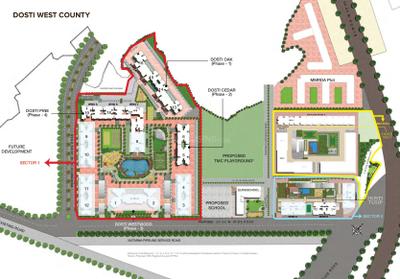 Project Image of 266.08 - 431.0 Sq.ft 1 BHK Apartment for buy in Dosti Nest Phase 2