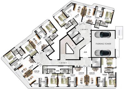 Project Image of 391.0 - 541.0 Sq.ft 1 BHK Apartment for buy in Adishakti CHS Adityaraj Prime 