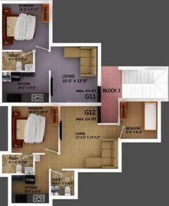 Project Image of 436.0 - 1392.0 Sq.ft 1 BHK Apartment for buy in Alapana Panchatara