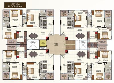 Project Image of 1242.0 - 1495.0 Sq.ft 3 BHK Apartment for buy in S R Ishaan Heights