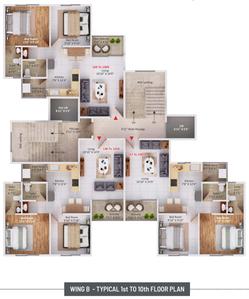 Project Image of 970.0 - 1186.0 Sq.ft 2 BHK Apartment for buy in Atharva Residency