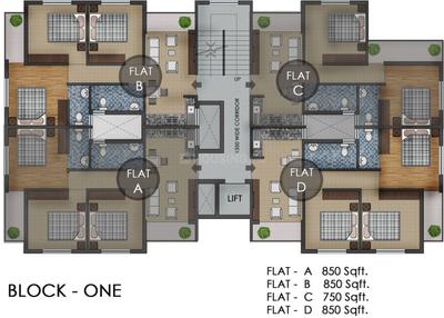 Project Image of 450.0 - 850.0 Sq.ft 1 BHK Apartment for buy in Aladin Moonlit City