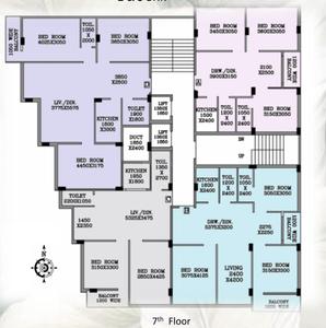 Project Image of 1073 Sq.ft 2 BHK Apartment / Flat for sale in Nagerbazar for Rs. 5700000