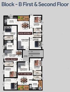 Project Image of 920.0 - 1350.0 Sq.ft 2 BHK Apartment for buy in Viva Vinna