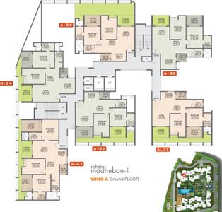 Project Image of 774.0 - 960.0 Sq.ft 2 BHK Apartment for buy in Rohan Madhuban II Wings A B C