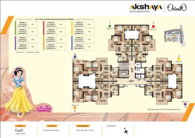 Project Image of 711.45 - 875.53 Sq.ft 2 BHK Apartment for buy in Akshaya Orlando