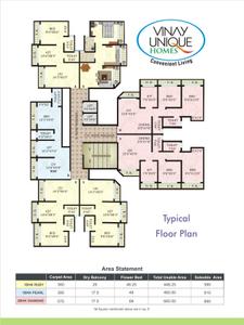 Project Image of 380.0 - 575.0 Sq.ft 1 BHK Apartment for buy in Vinay Unique Homes