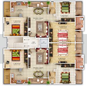 Project Image of 1150.0 - 1900.0 Sq.ft 2 BHK Apartment for buy in Empire Residency