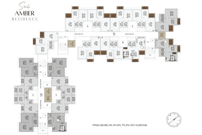 Project Image of 255.64 - 495.0 Sq.ft 1 RK Apartment for buy in Shree Sai Amber Residency