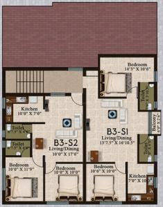 Project Image of 745.0 - 915.0 Sq.ft 2 BHK Apartment for buy in Golden Shri Vaaru