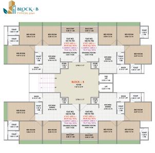 Project Image of 616.45 - 859.07 Sq.ft 2 BHK Apartment for buy in K B Narayan Heights