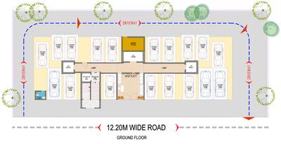 Shreeji Shraddha Shraddha Cluster Plan for ground Floor 1