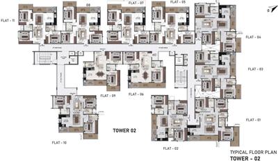 Project Image of 653.91 - 1485.56 Sq.ft 2 BHK Apartment for buy in MSR Passion Square