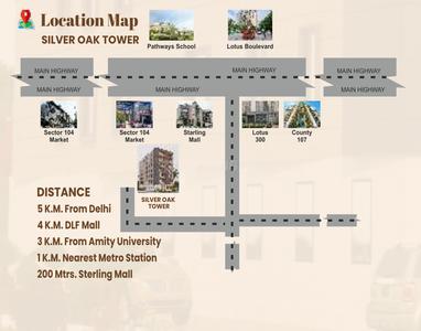 Project Image of 1595.0 - 1965.0 Sq.ft 3 BHK Builder Floor for buy in Realcon Silver Oak Tower III