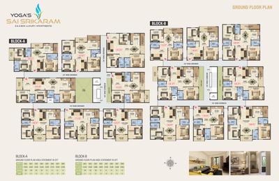 Project Image of 1133.0 - 1576.0 Sq.ft 2 BHK Apartment for buy in Yoga Sai Srikaram