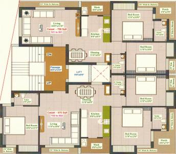 Project Image of 585.0 - 779.0 Sq.ft 2 BHK Apartment for buy in Madhav Silver Sand