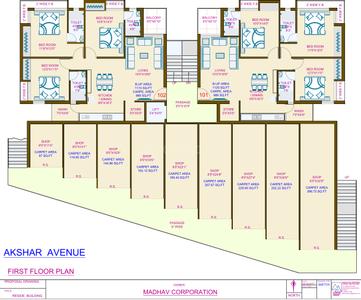 Project Image of 853.69 - 996.31 Sq.ft 3 BHK Apartment for buy in Madhav Akshar Avenue