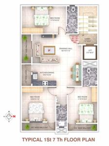 Project Image of 0.0 - 1800.0 Sq.ft 3 BHK Apartment for buy in Om Sai Roshan Niwas