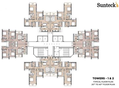 Project Image of 647.67 - 947.34 Sq.ft 2 BHK Apartment for buy in Sunteck Sky Park 2