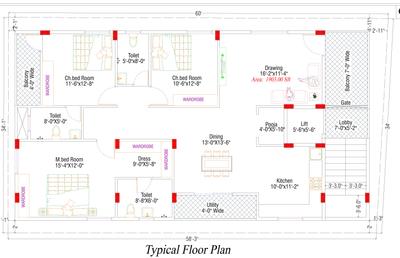 Ashritha Balaji Enclave Balaji Enclave Cluster Plan from 1st to 5th Floor 1