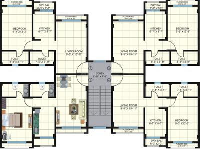 Project Image of 475.0 - 762.0 Sq.ft 1 BHK Apartment for buy in Poddar Samruddhi Hill View