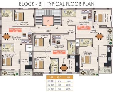 Project Image of 720.0 - 926.0 Sq.ft 2 BHK Apartment for buy in GP Magnolia