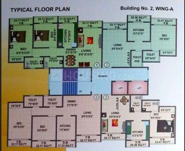 Project Image of 618.28 - 856.59 Sq.ft 2 BHK Apartment for buy in Shree Siddhi Heights