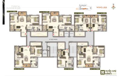 Project Image of 1380.0 - 2502.0 Sq.ft 2 BHK Apartment for buy in Meda East Winds