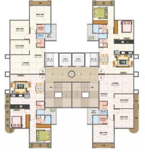Project Image of 368.0 - 610.0 Sq.ft 1 BHK Apartment for buy in Shree Tirupati Signature Residency