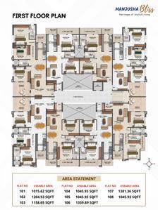 Project Image of 1045.93 - 1339.26 Sq.ft 2 BHK Apartment for buy in Manjusha Bliss