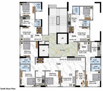 Project Image of 224.97 - 929.57 Sq.ft 1 BHK Apartment for buy in Mass Mondeal
