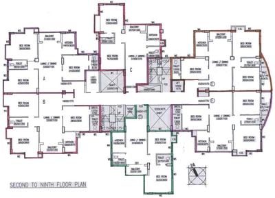 Project Image of 1400.0 - 1501.0 Sq.ft 3 BHK Apartment for buy in Ganguly 4 Sight Impression