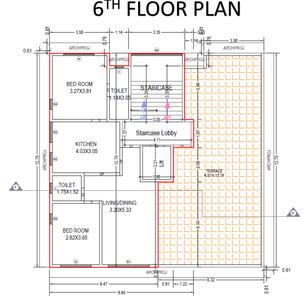 Shivam Royal Palace Tower A Cluster Plan for 6th Floor 4