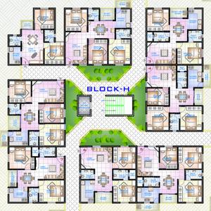 Project Image of 605.0 - 1033.0 Sq.ft 2 BHK Apartment for buy in Aryan Golden Arena